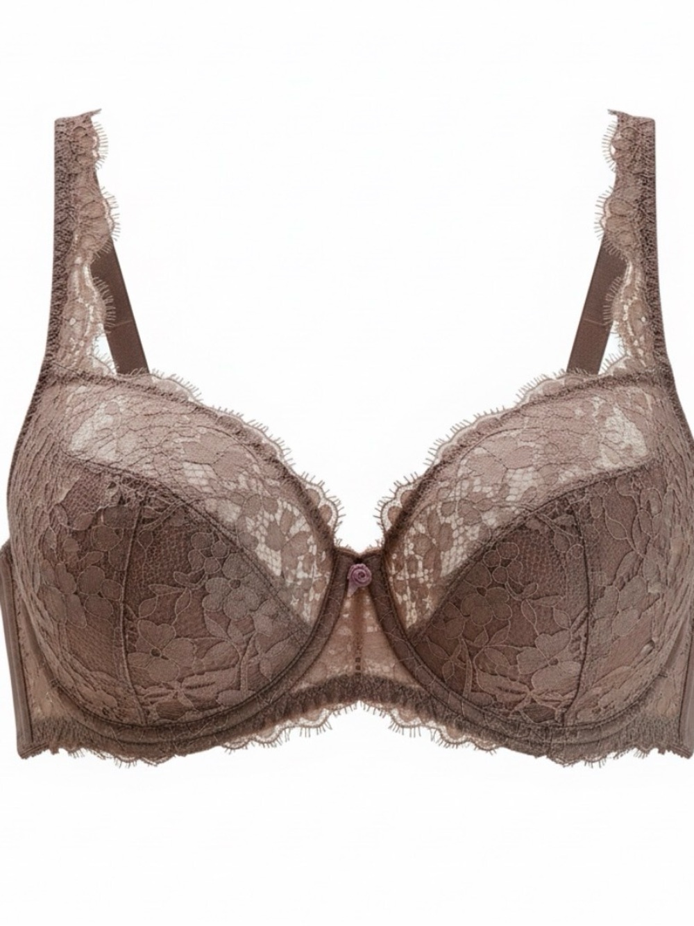 Victoria Secret Dream Angels Balconette Lace Underwire Bra in Taupe 34DD